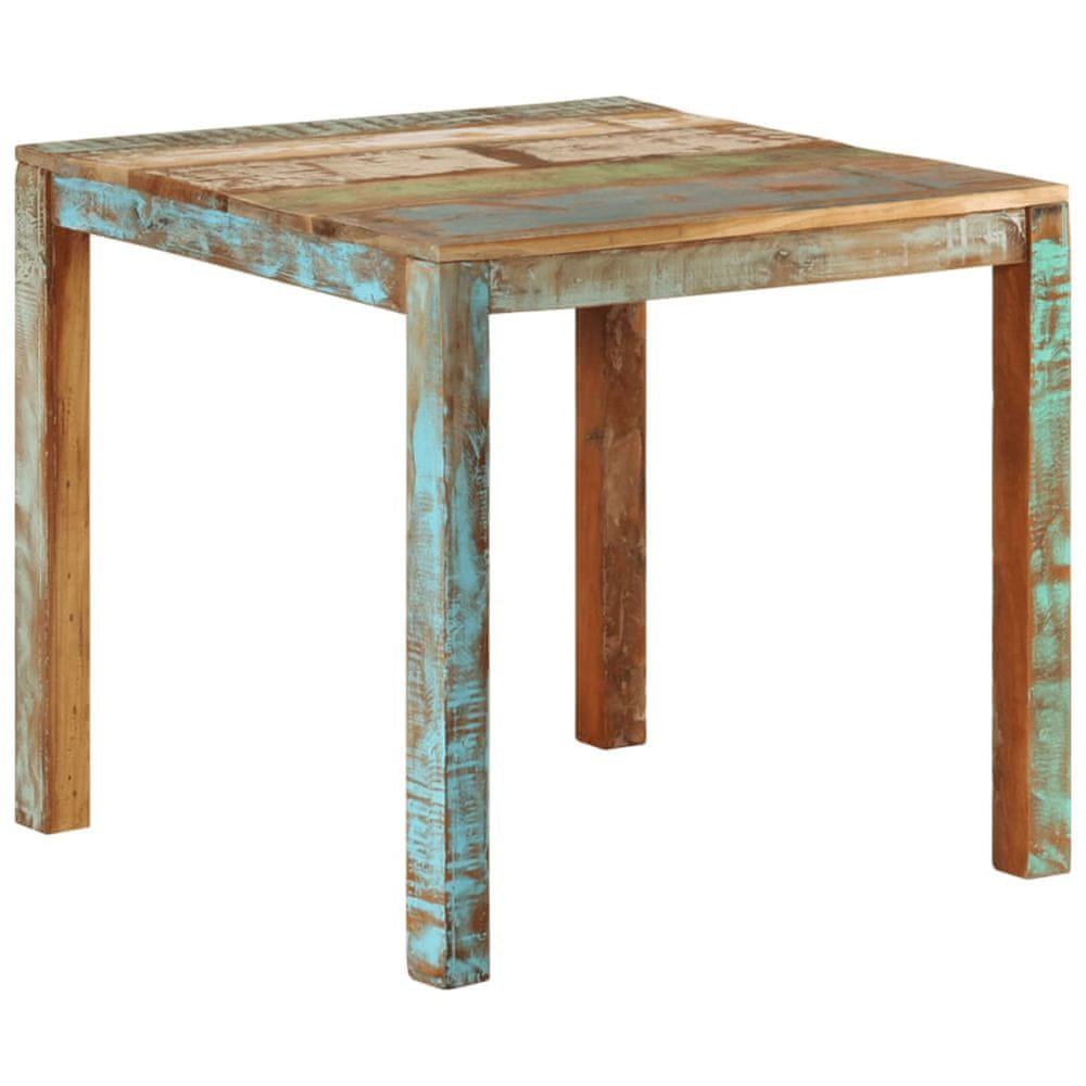 Petromila vidaXL Jedálenský stôl 82x80x76 cm recyklovaný masív 